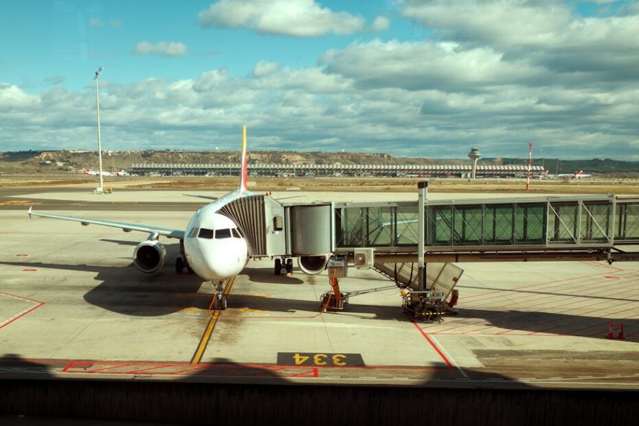 Avion Air France au sol sur le tarmac de l'aéroport de Montréal, contexte sanitaire