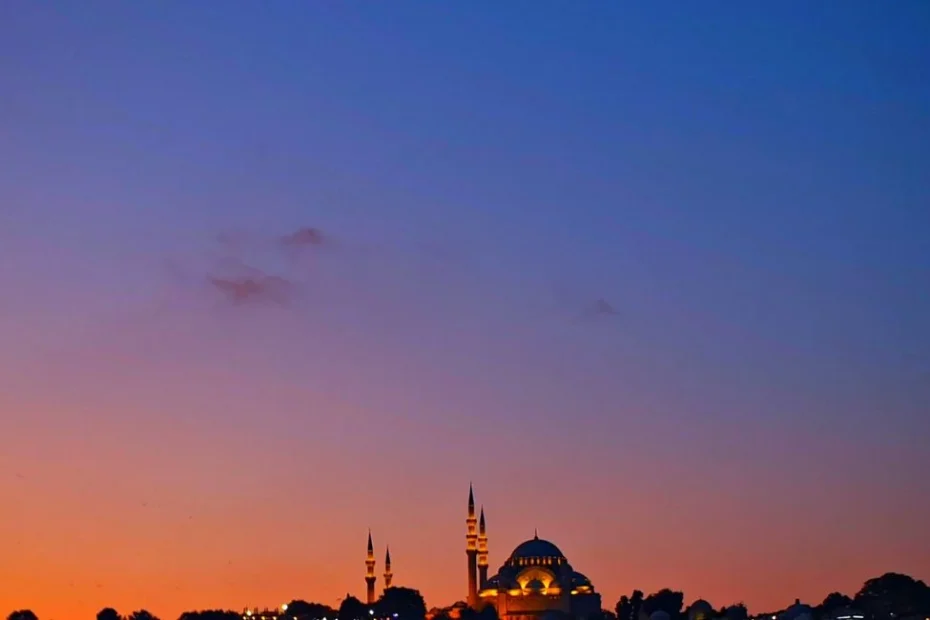 Vue matinale sur le Bosphore et la silhouette des mosquées d’Istanbul